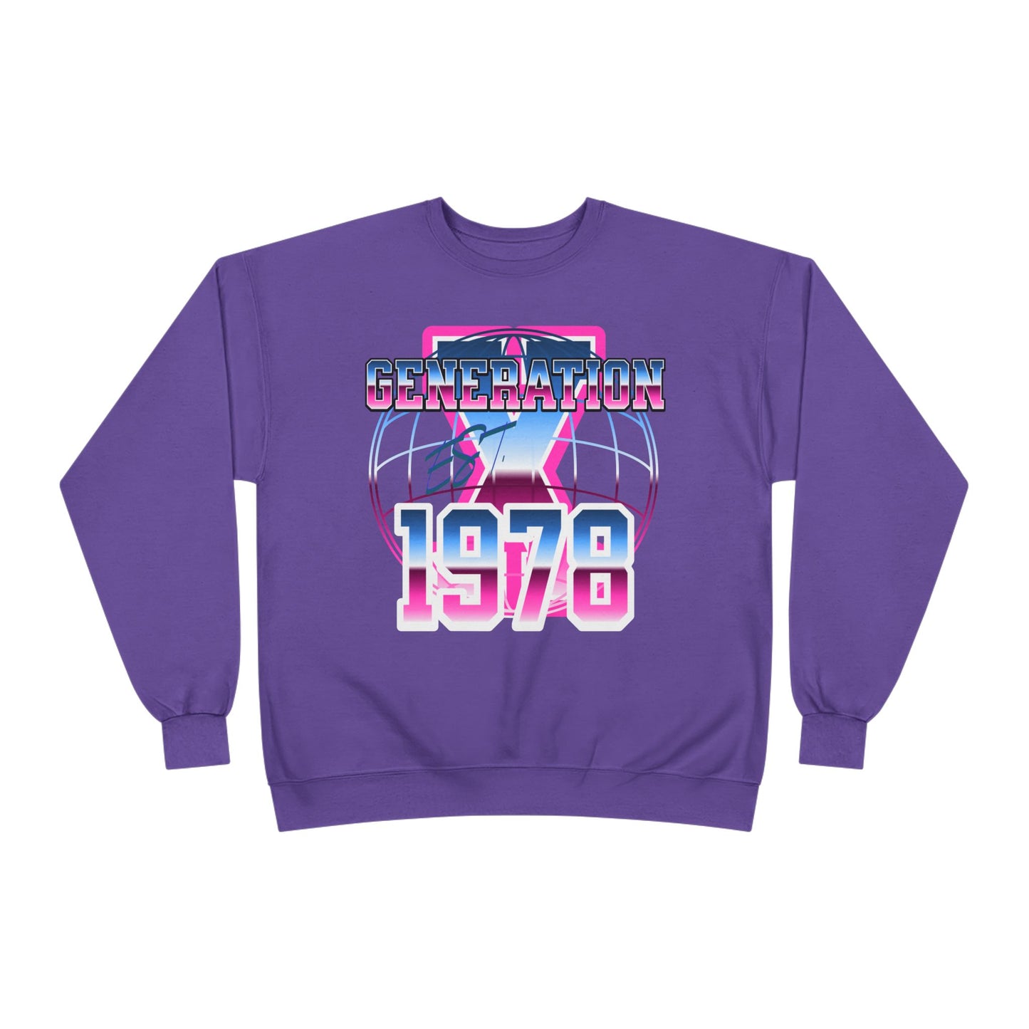 Retro Generation 1978 Sweatshirt, Vintage Inspired Crewneck, Eco-Friendly Apparel, Perfect Gift for Birthdays, Nostalgic Fashion