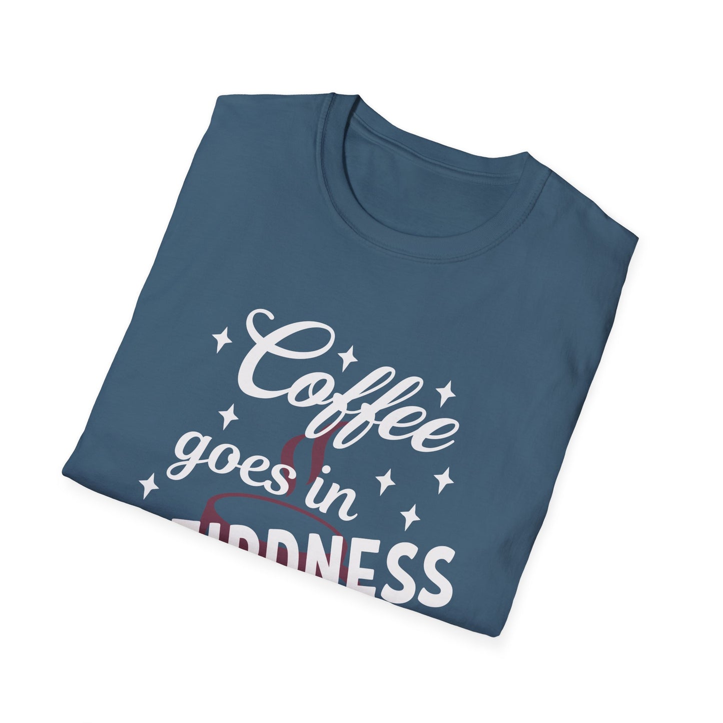 Coffee & Weirdness 2 Unisex Softstyle T-Shirt, Perfect Gift for Coffee Lovers, Relaxed Fit, Great for Casual Outings, Birthday, or Self-Care Days