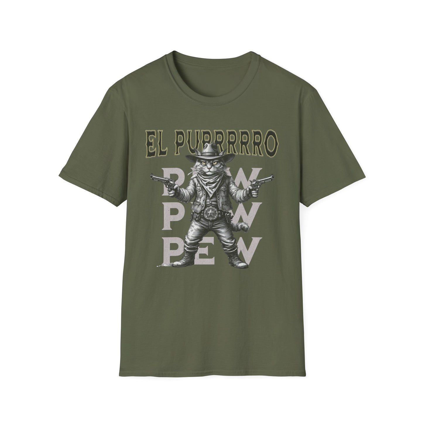 El Purrrro Unisex T-Shirt, Funny Cat Lover Tee, Gift for Pet Owners, Casual Wear, Lighthearted Humor Apparel