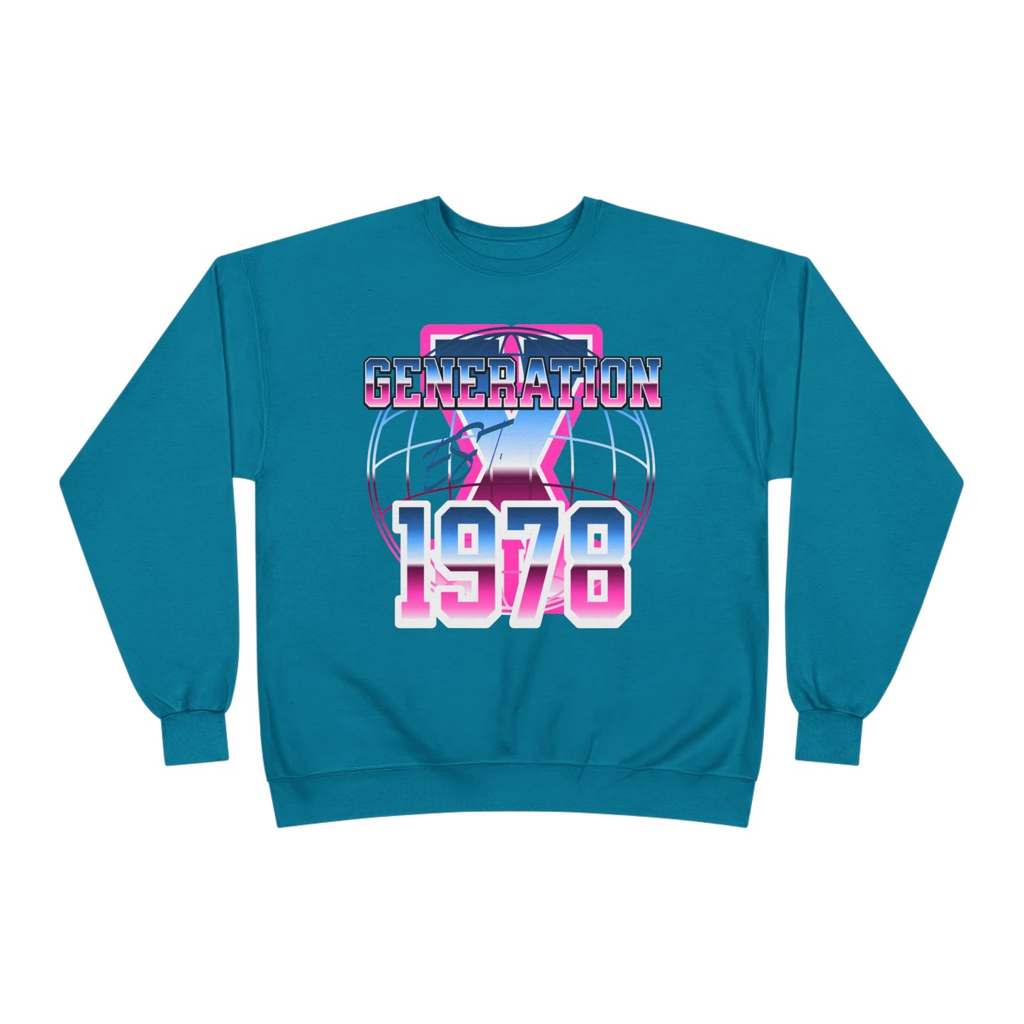 Retro Generation 1978 Sweatshirt, Vintage Inspired Crewneck, Eco-Friendly Apparel, Perfect Gift for Birthdays, Nostalgic Fashion