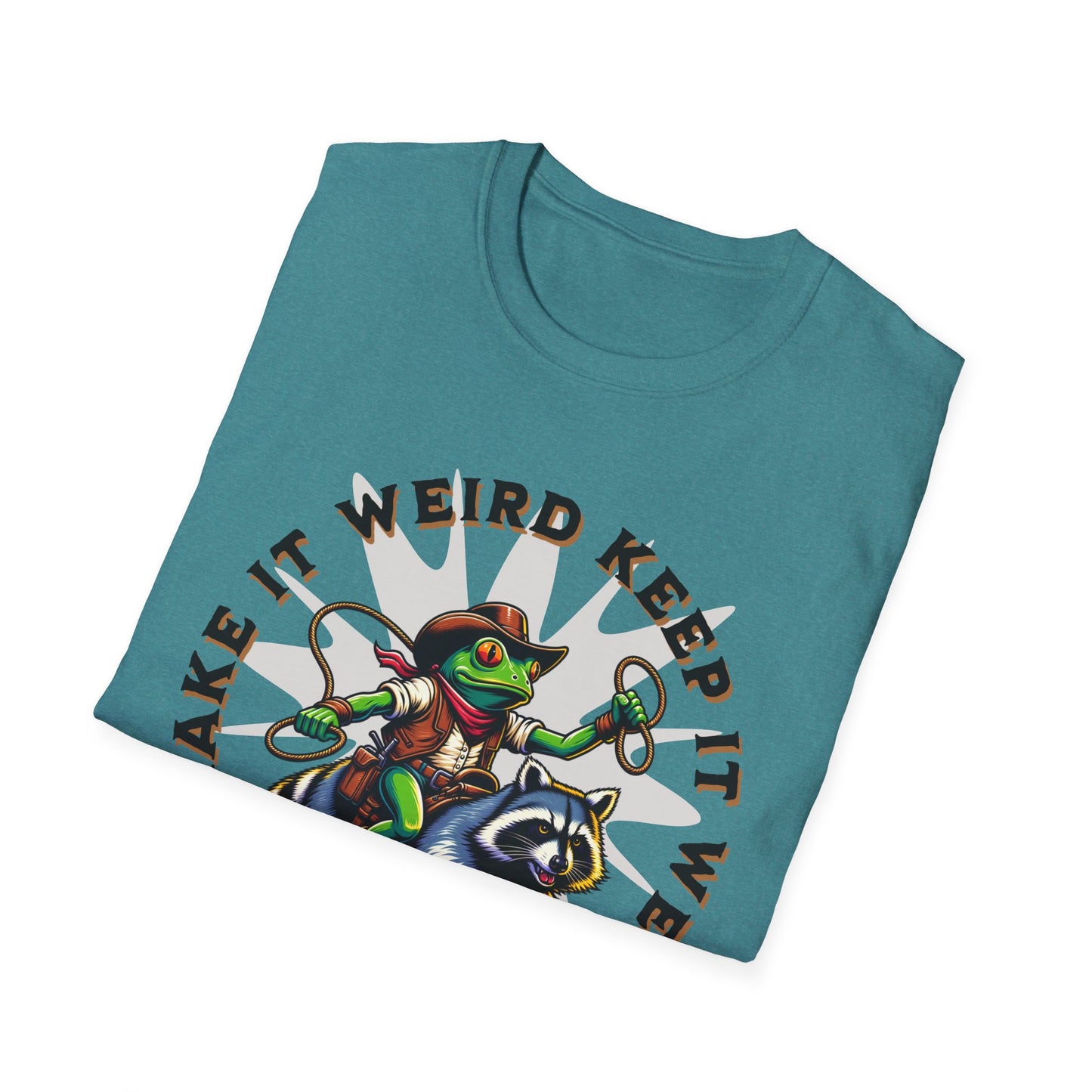 Make It Weird Unisex Softstyle T-Shirt, Quirky Graphic Tee, Fun Gift for Friends, Casual Wear, Unique Shirt for Parties
