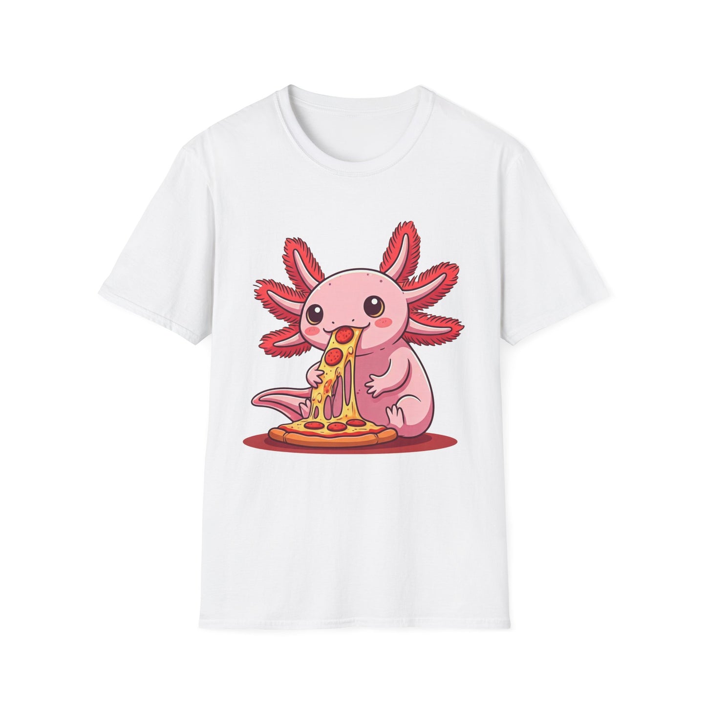 Axolotl Pizza Unisex Softstyle T-Shirt