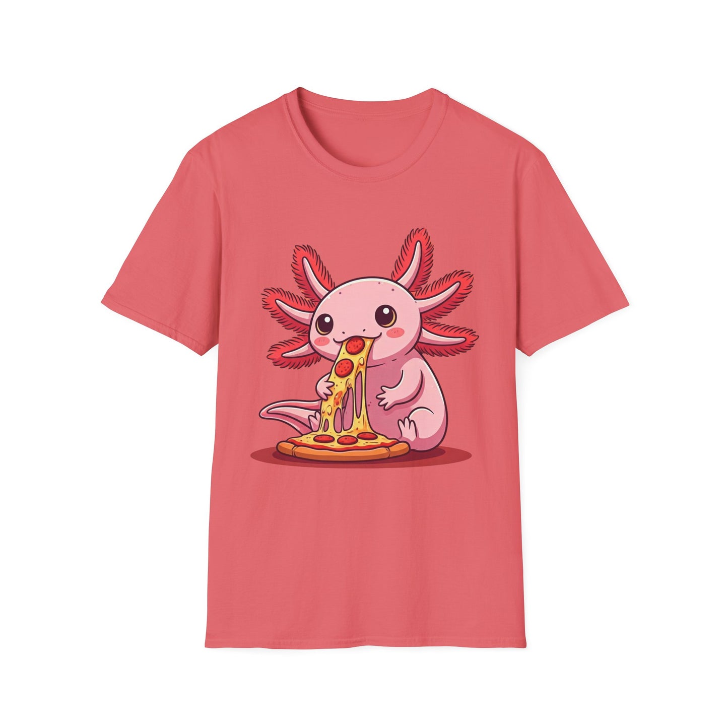 Axolotl Pizza Unisex Softstyle T-Shirt