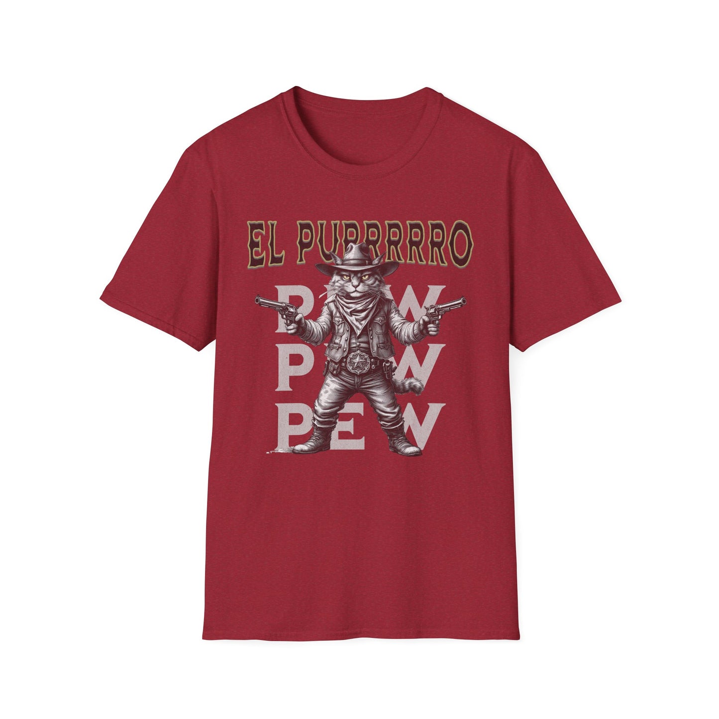 El Purrrro Unisex T-Shirt, Funny Cat Lover Tee, Gift for Pet Owners, Casual Wear, Lighthearted Humor Apparel