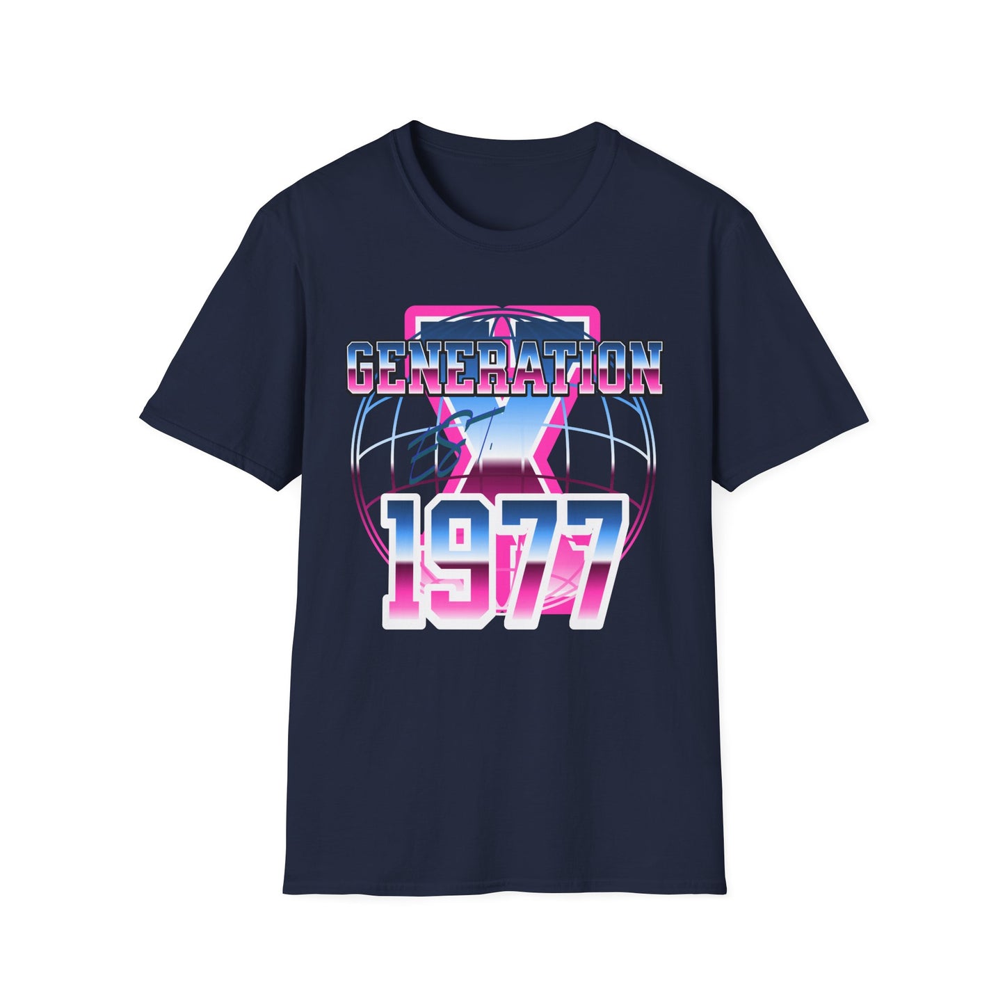 Retro Generation X 1977 T-Shirt | Vintage Graphic Tee, 80s Nostalgia Shirt, Gifts for Gen X, Casual Wear, Unisex Apparel