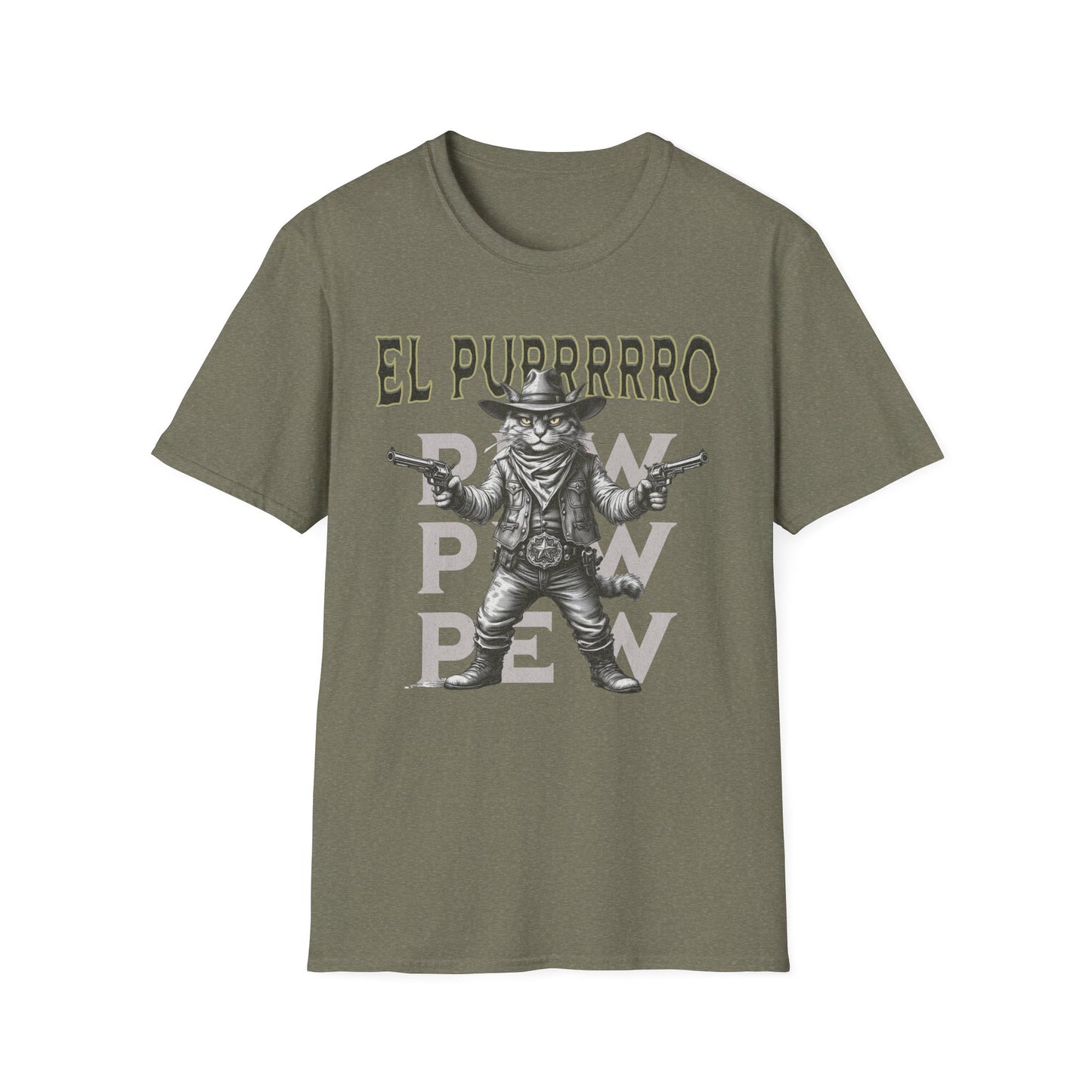 El Purrrro Unisex T-Shirt, Funny Cat Lover Tee, Gift for Pet Owners, Casual Wear, Lighthearted Humor Apparel