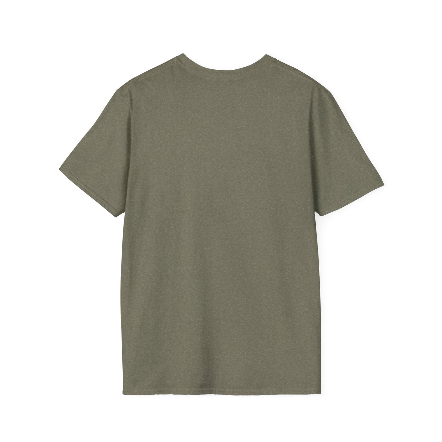 Back of green t-shirt blank