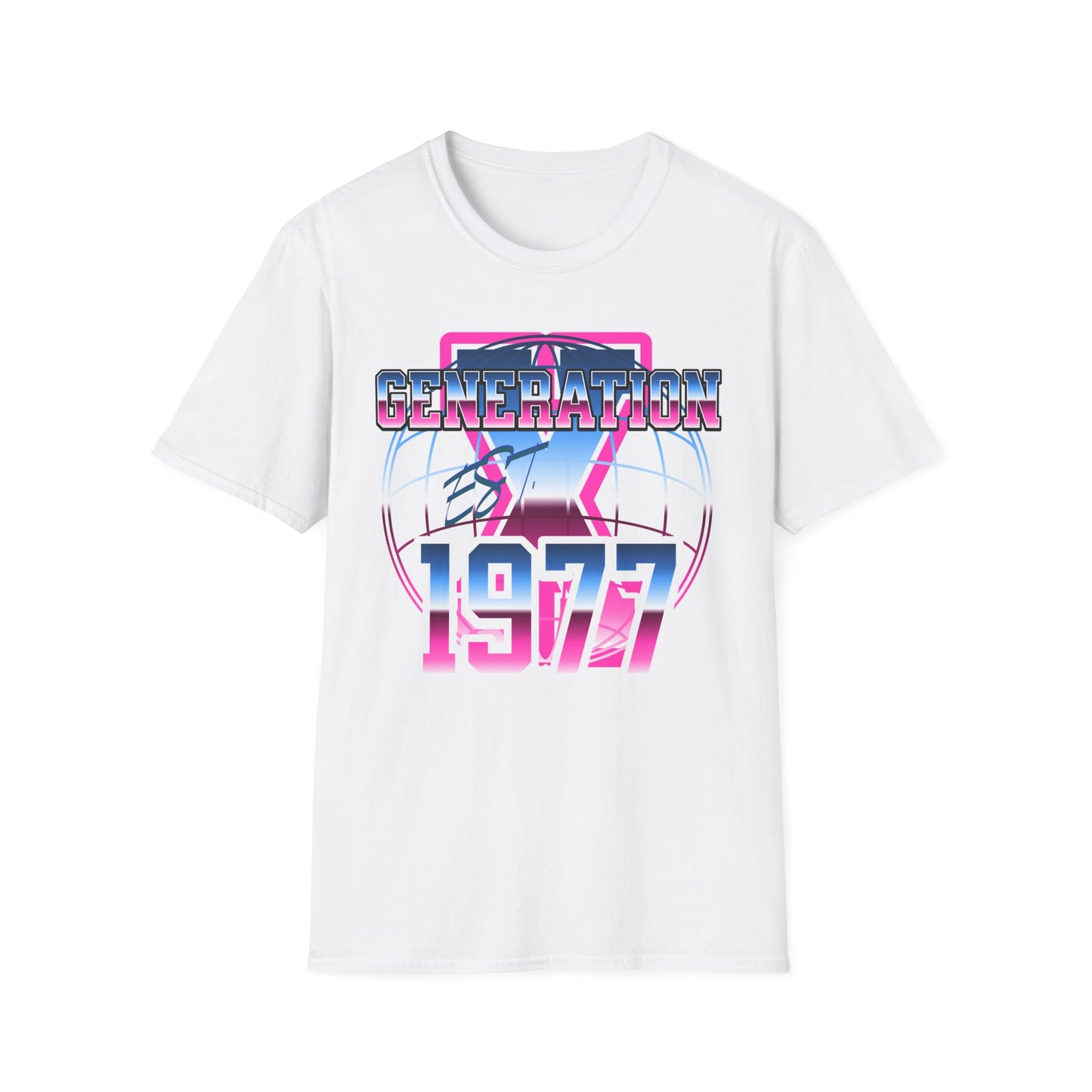 Retro Generation X 1977 T-Shirt | Vintage Graphic Tee, 80s Nostalgia Shirt, Gifts for Gen X, Casual Wear, Unisex Apparel