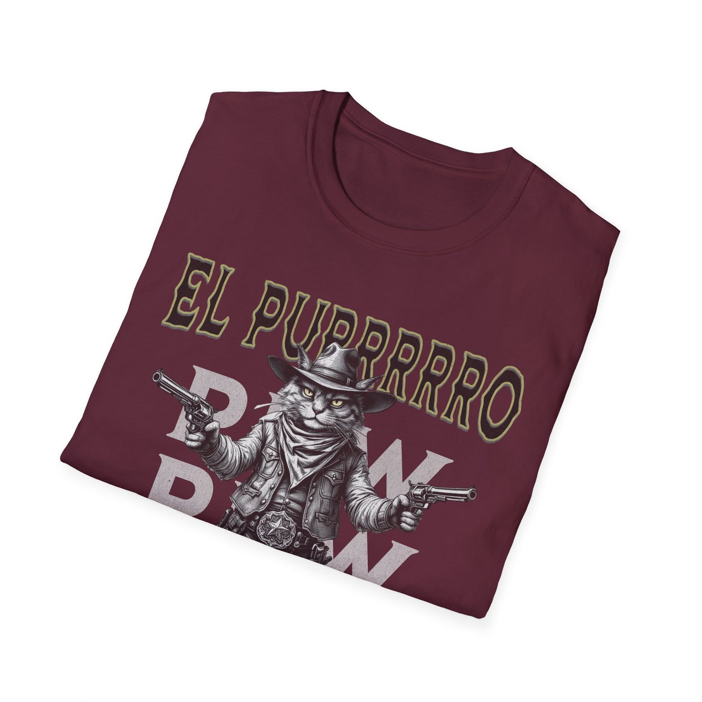 El Purrrro Unisex T-Shirt, Funny Cat Lover Tee, Gift for Pet Owners, Casual Wear, Lighthearted Humor Apparel