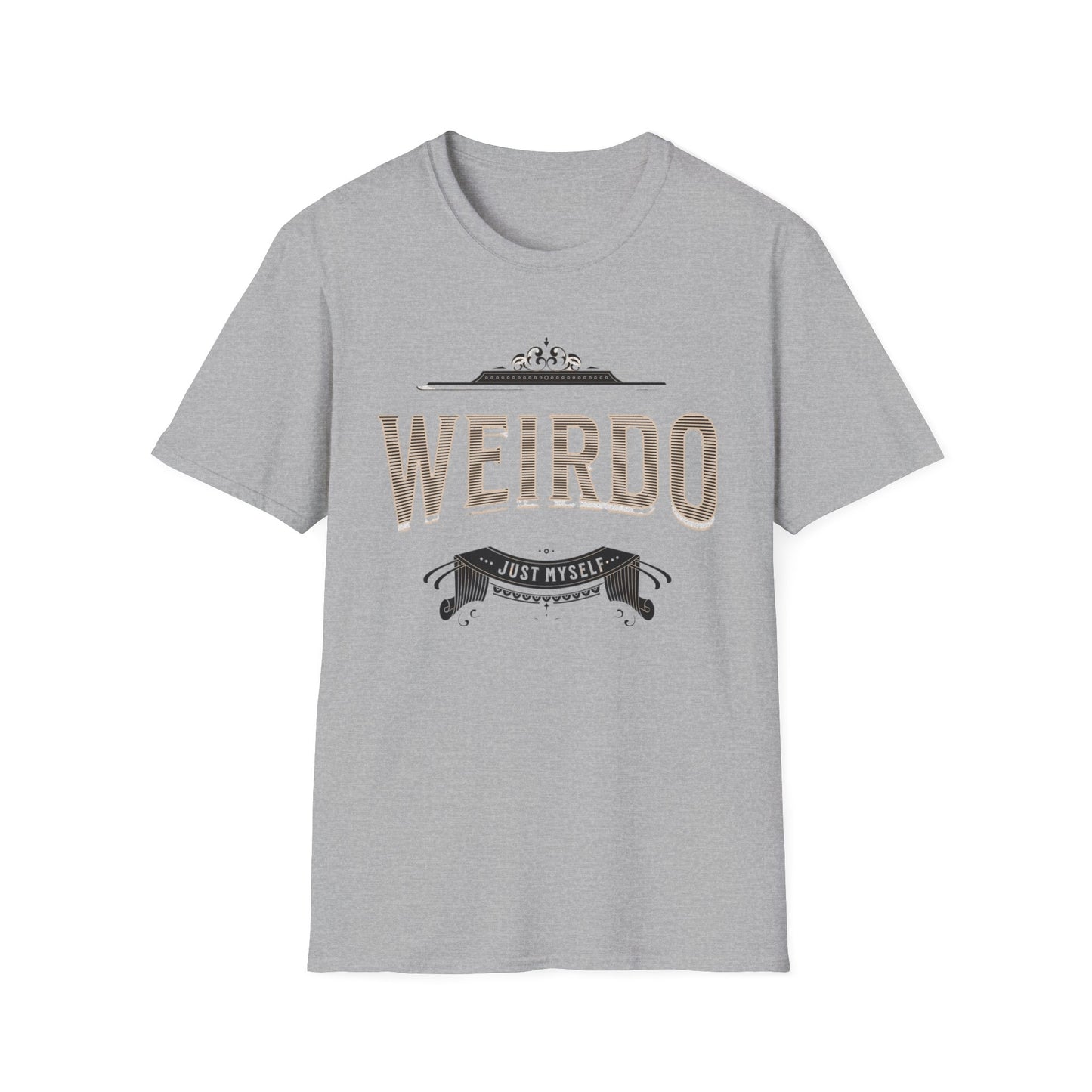 Quirky Weirdo Unisex Softstyle T-Shirt | Funny Graphic Tee for Self-Expression, Casual Wear, Gift for Friends, Birthday, and Everyday