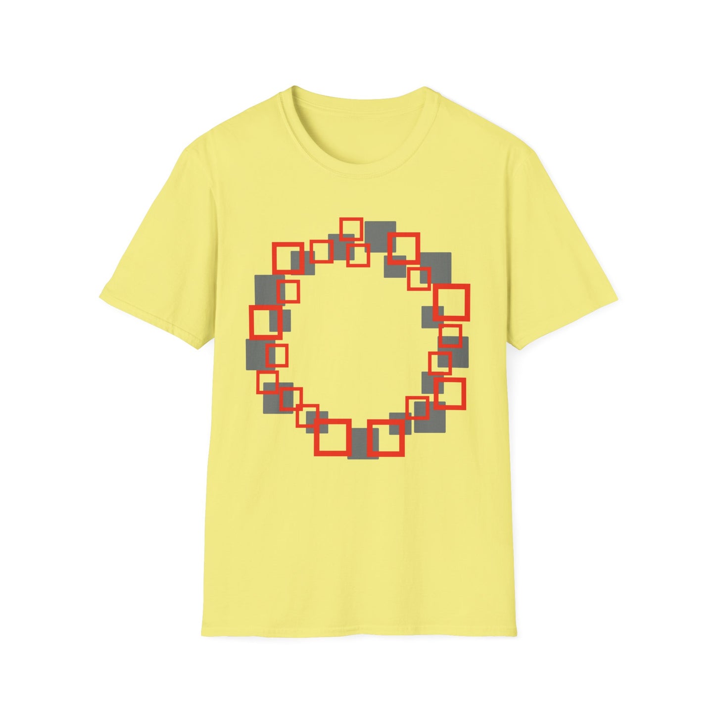 Squares make a Circle Unisex Softstyle T-Shirt