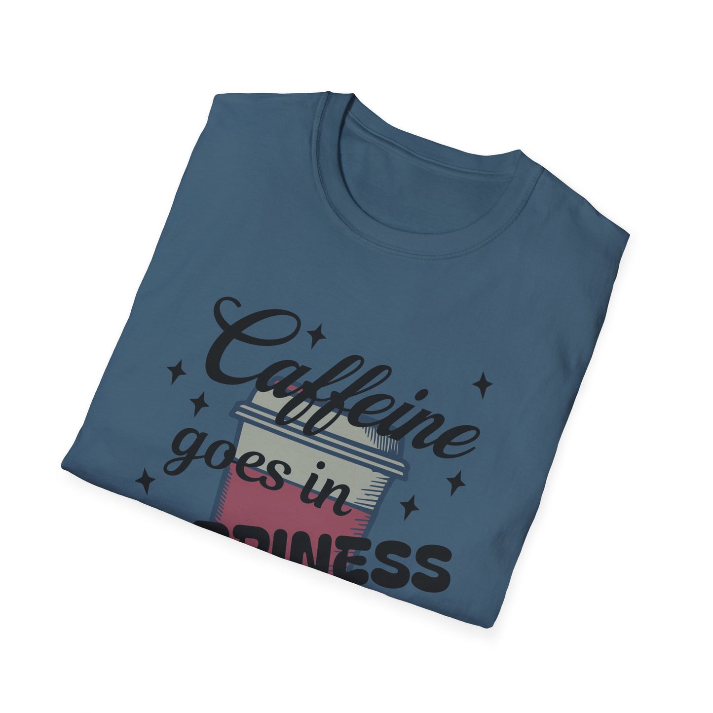 Caffeine & Happiness T-Shirt, Funny Coffee Lover Tee, Unisex Gift, 2022 Birthday Present, Casual Daily Wear