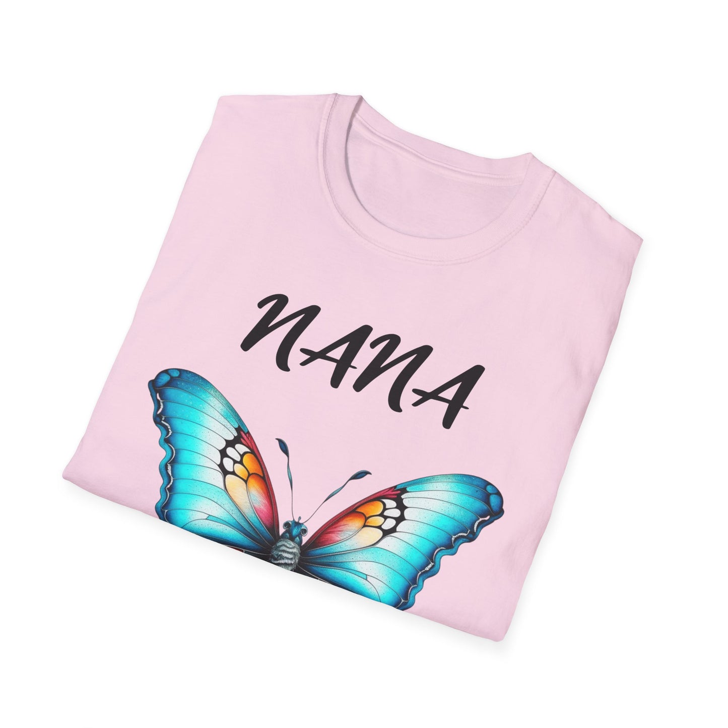 NANA Butterfly Softstyle T-Shirt - Perfect Gift for Grandma on Mother's Day