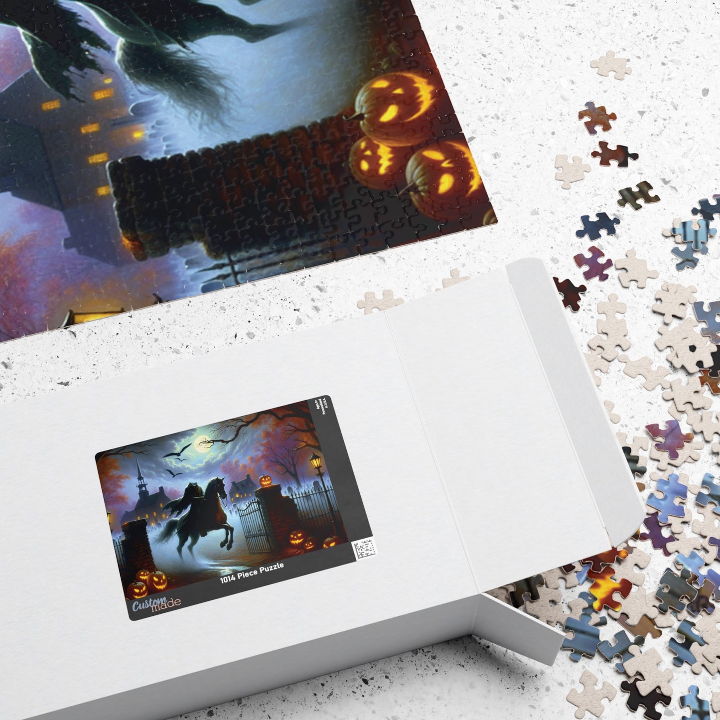 Spooky Headless Horseman Puzzle 1014 pieces- Perfect for Halloween Fun, Seasonal Decor, Family Game Night, Puzzle Lovers, Spooky Gift Idea