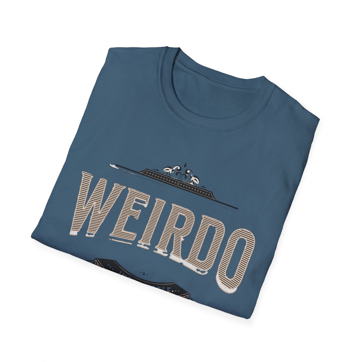 Quirky Weirdo Unisex Softstyle T-Shirt | Funny Graphic Tee for Self-Expression, Casual Wear, Gift for Friends, Birthday, and Everyday