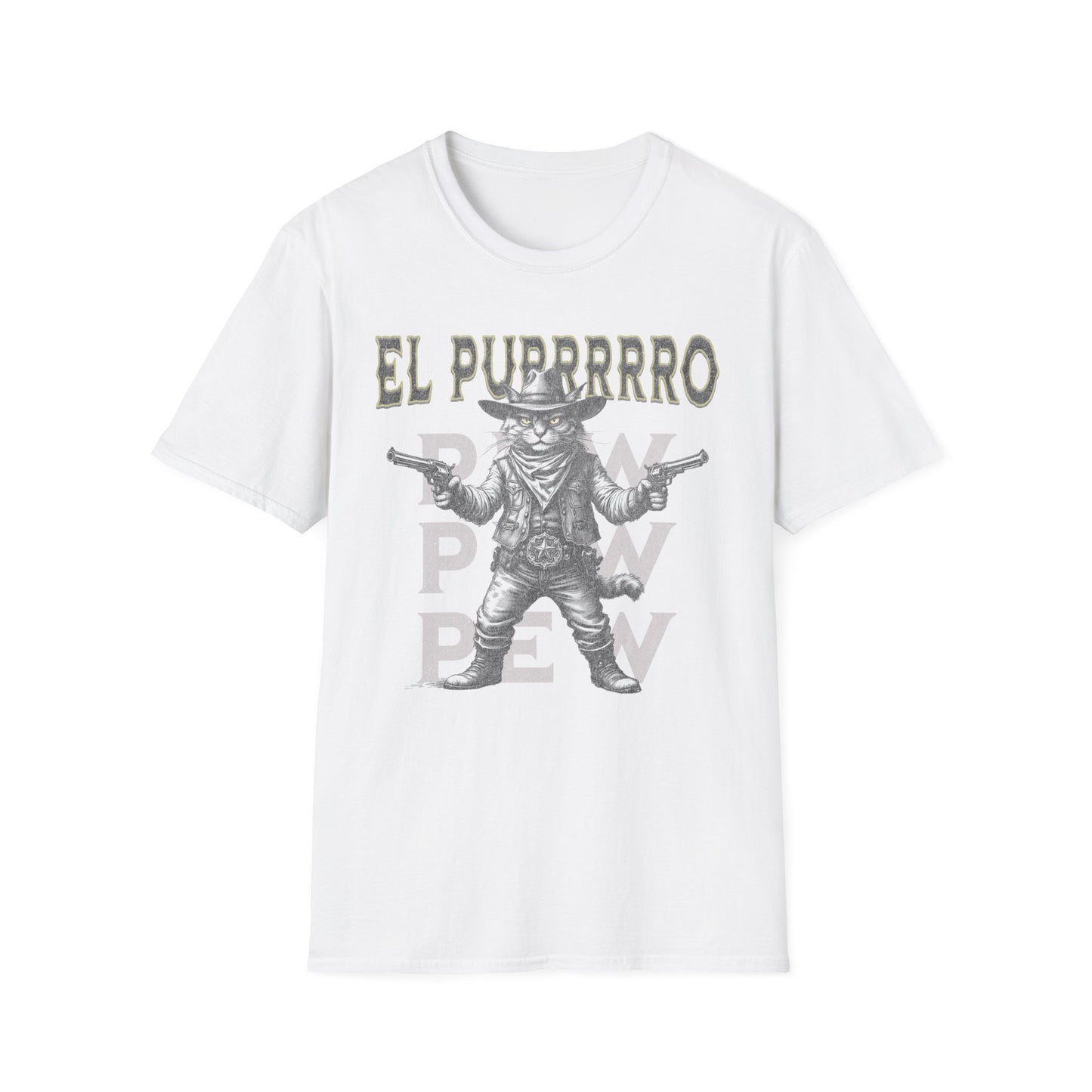 El Purrrro Unisex T-Shirt, Funny Cat Lover Tee, Gift for Pet Owners, Casual Wear, Lighthearted Humor Apparel
