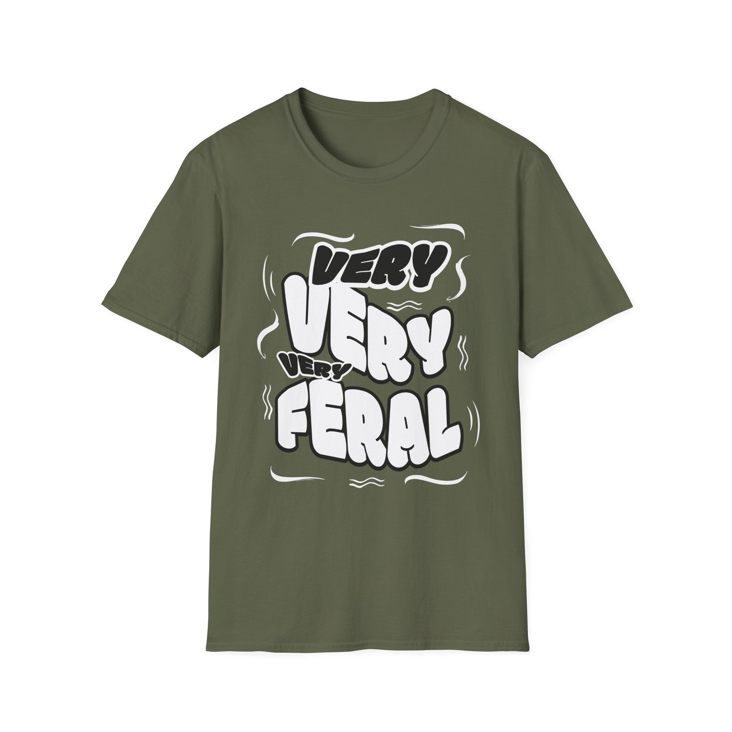Very Feral Unisex T-Shirt, Casual Graphic Tee, Fun Everyday Wear, Gift for Pet Lovers, Stylish Statement Shirt