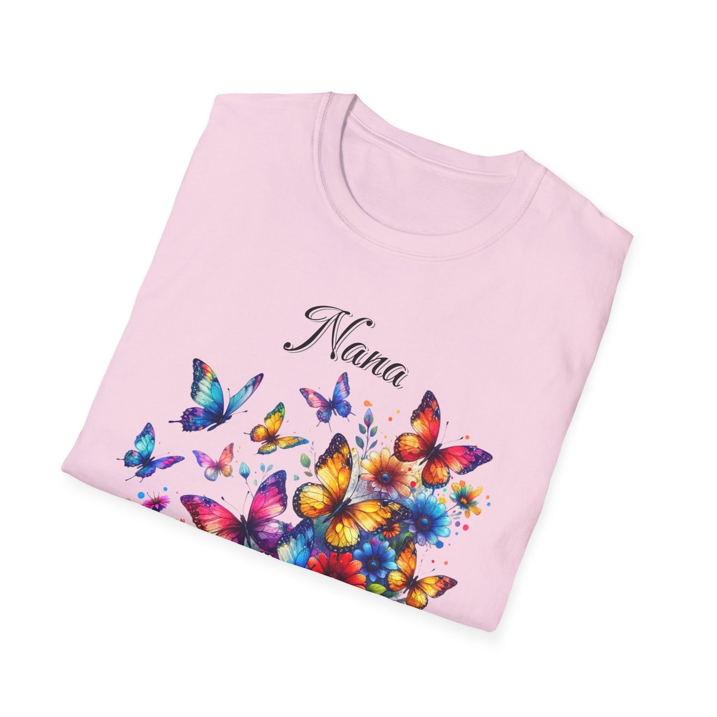 Nana Butterfly Garden Unisex Softstyle T-Shirt