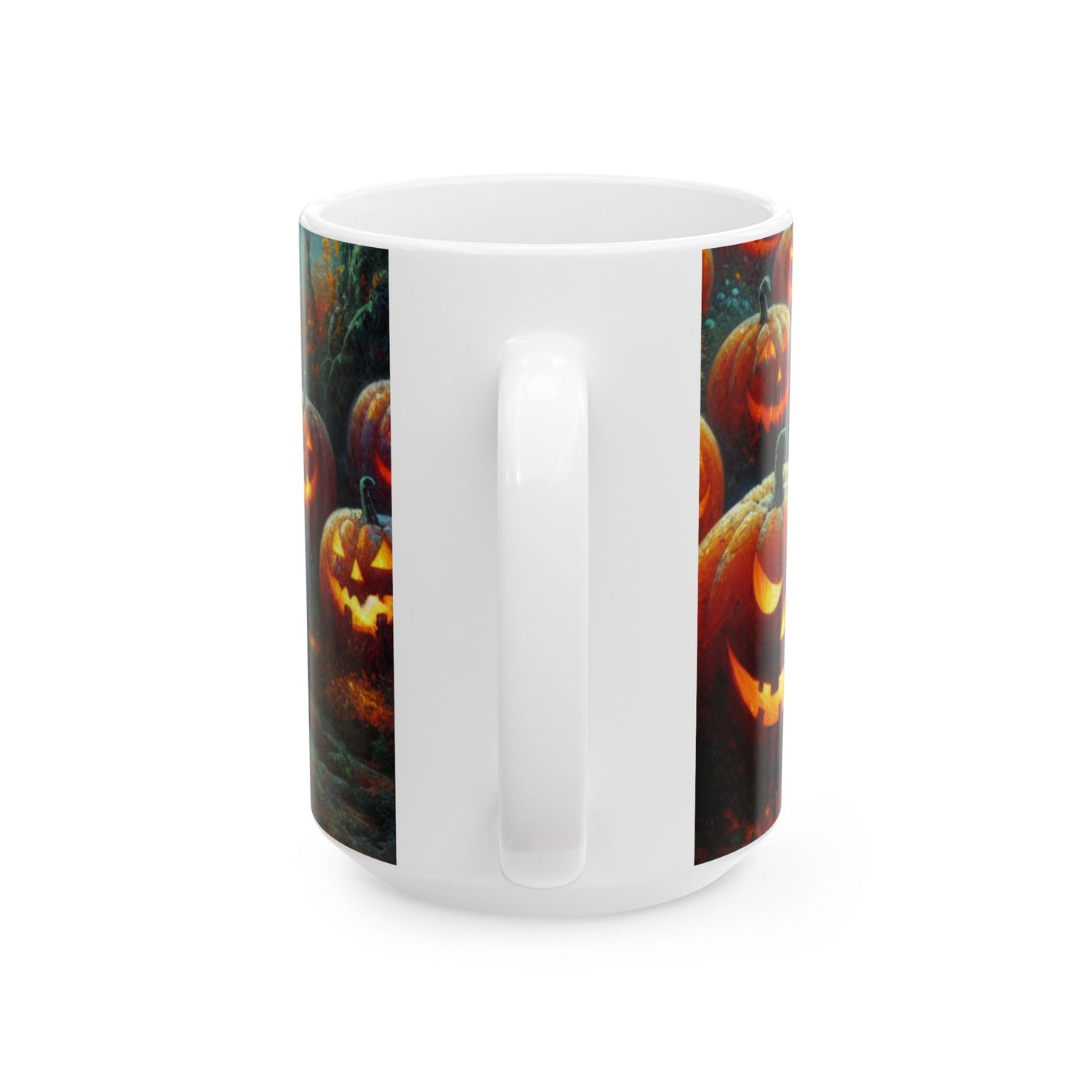 Halloween Pumpkin Ceramic Mug - Spooky Coffee Cup, Autumn Decor, Gift for Pumpkin Lovers, Halloween Party, Cozy Vibes