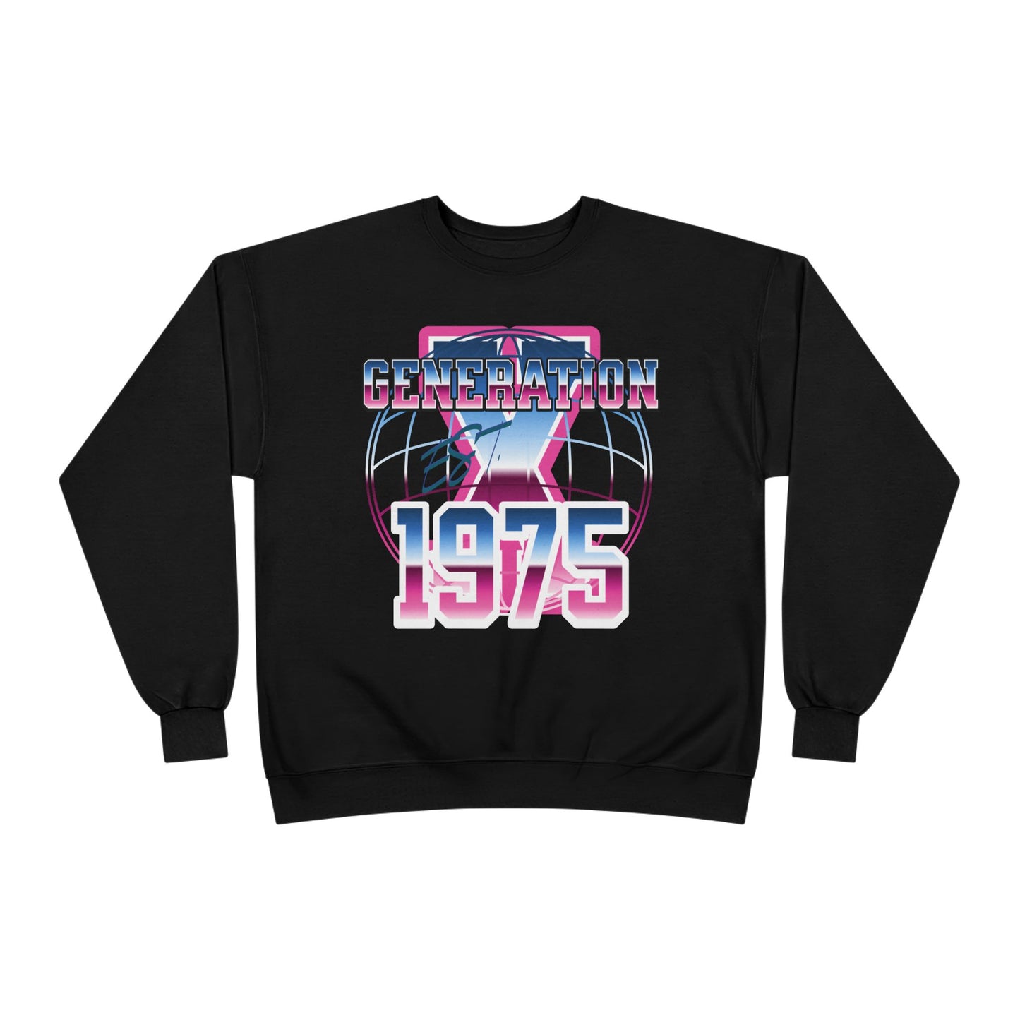 Vintage Generation 1975 Sweatshirt, Retro Crewneck, Eco-Friendly Apparel, Gift for Nostalgic Adults, Perfect for Parties and Celebrations