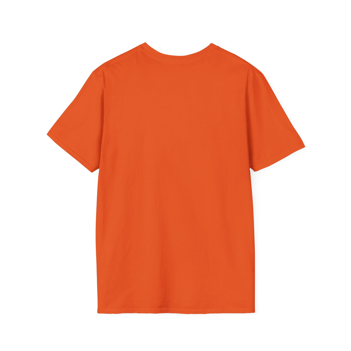 Back of orange t-shirt blank