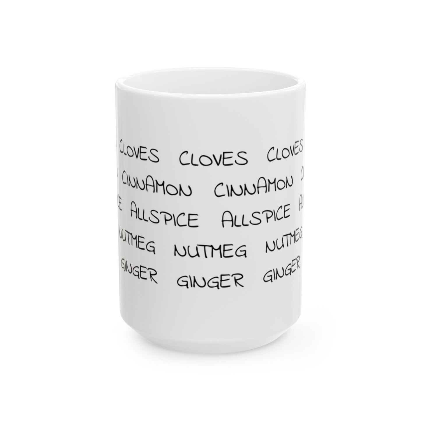 Pumpkin Spice 15 oz. Ceramic Mug - Cozy Beverage Holder for Coffee Lovers, Holiday Gift, Kitchen Decor, Personal Touch, Home Office
