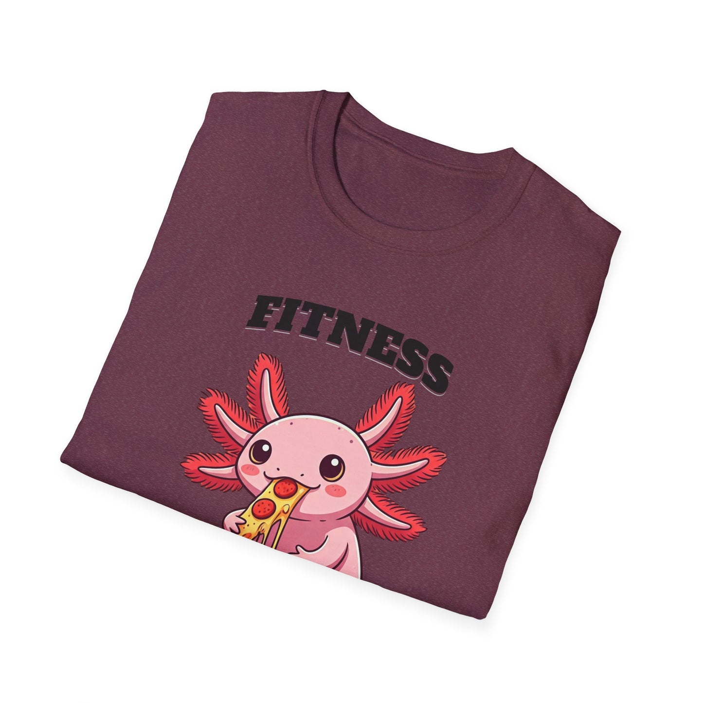 Fitness Axolotl Pizza T-Shirt for Gym Lovers