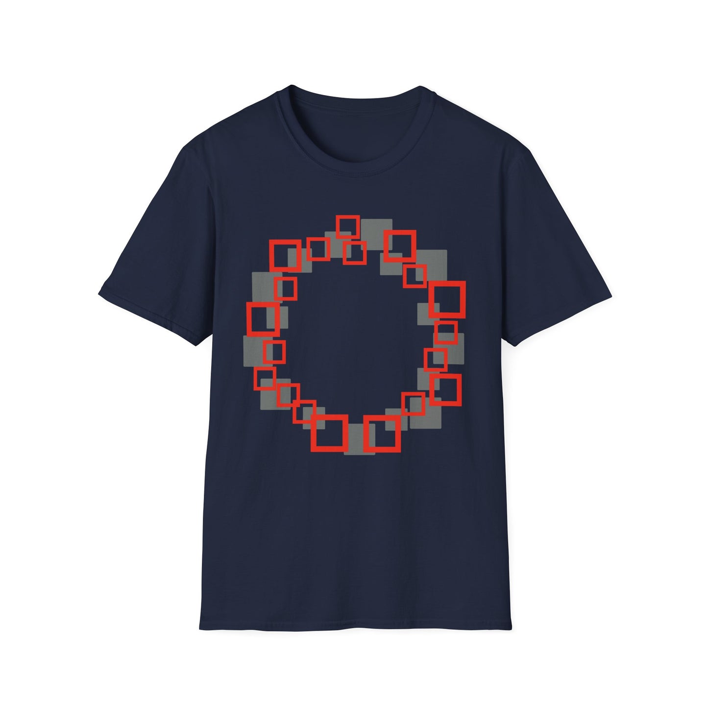 Squares make a Circle Unisex Softstyle T-Shirt