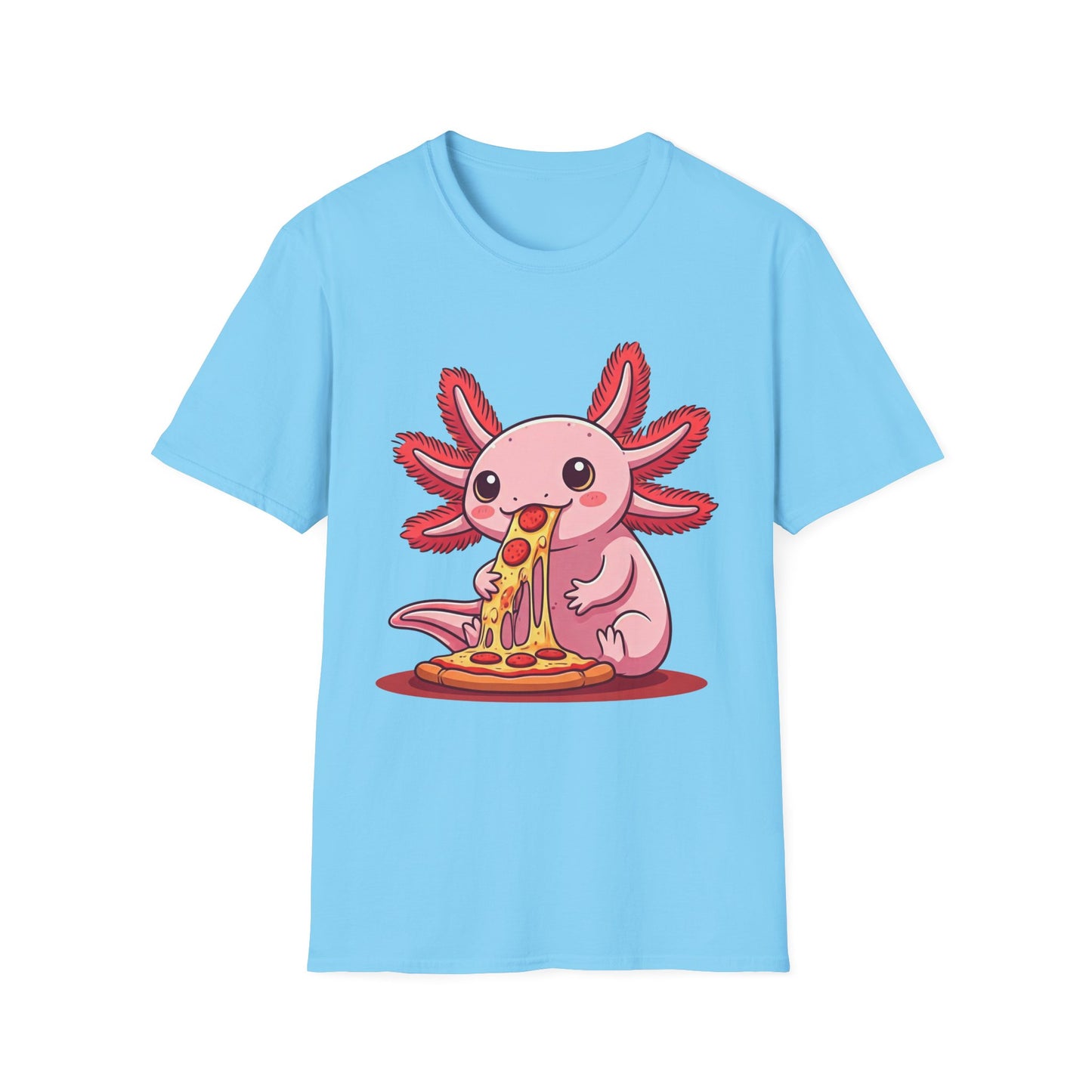 Axolotl Pizza Unisex Softstyle T-Shirt