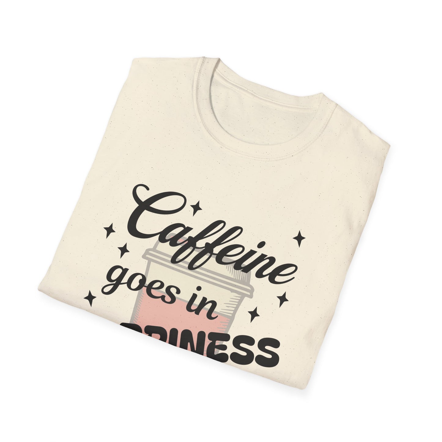 Caffeine & Happiness T-Shirt, Funny Coffee Lover Tee, Unisex Gift, 2022 Birthday Present, Casual Daily Wear