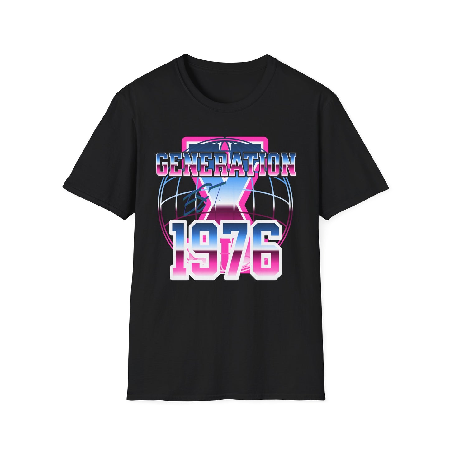 Retro 1976 Generation T-Shirt, Nostalgic Apparel, 70s Style Tee, Perfect Gift for Birthdays, Casual Vibe, Unisex Fashion