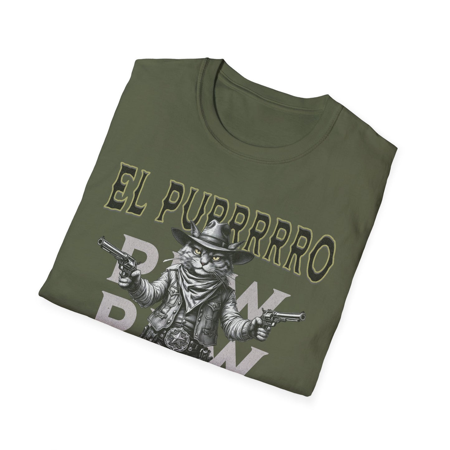 El Purrrro Unisex T-Shirt, Funny Cat Lover Tee, Gift for Pet Owners, Casual Wear, Lighthearted Humor Apparel