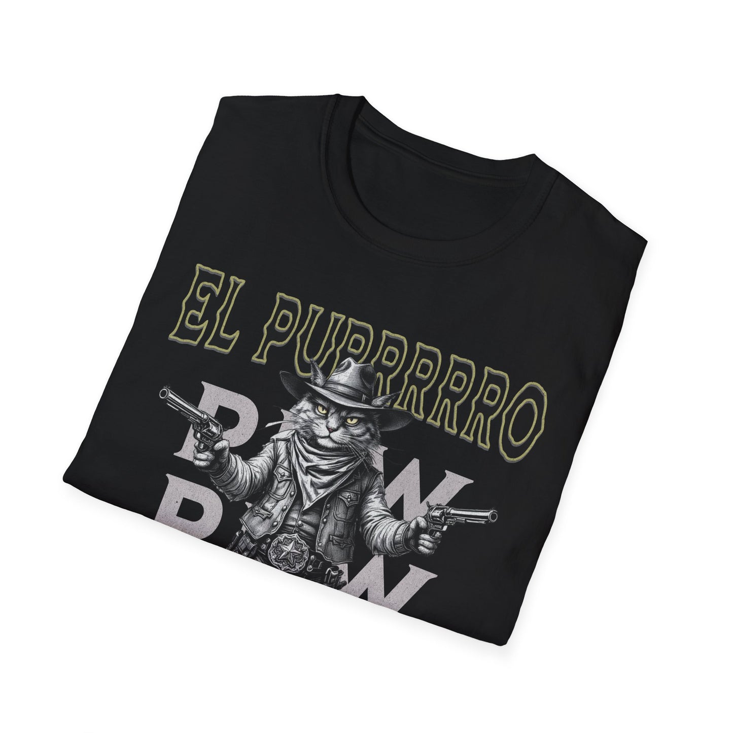 El Purrrro Unisex T-Shirt, Funny Cat Lover Tee, Gift for Pet Owners, Casual Wear, Lighthearted Humor Apparel
