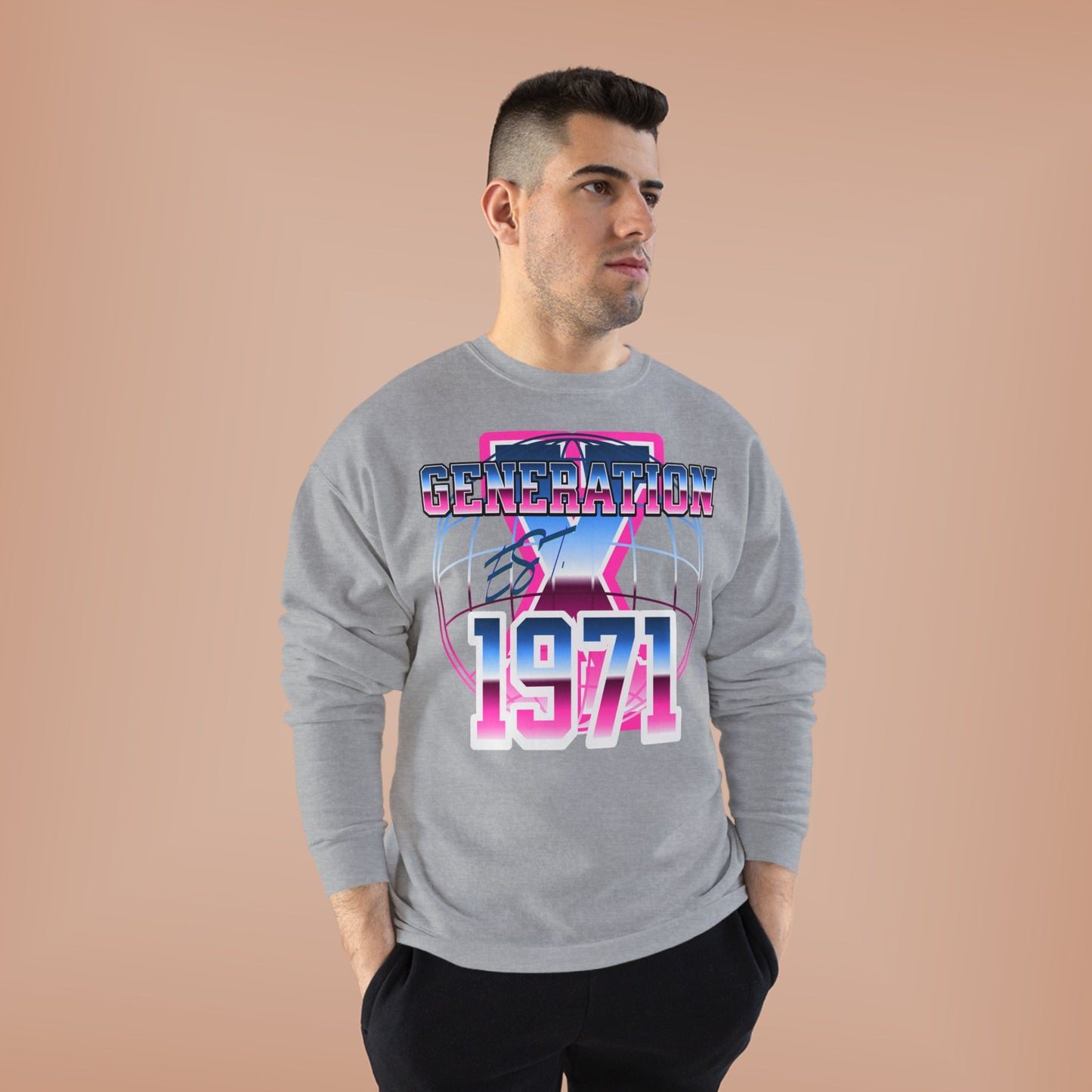 Retro Generation 1971 Sweatshirt, Vintage Crewneck, Unisex Eco-Friendly Clothing, Gift for Retro Lovers, Casual Wear