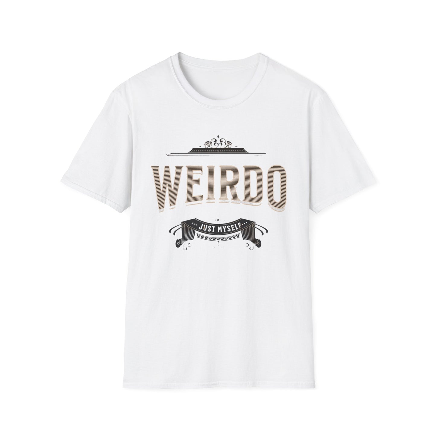 Quirky Weirdo Unisex Softstyle T-Shirt | Funny Graphic Tee for Self-Expression, Casual Wear, Gift for Friends, Birthday, and Everyday