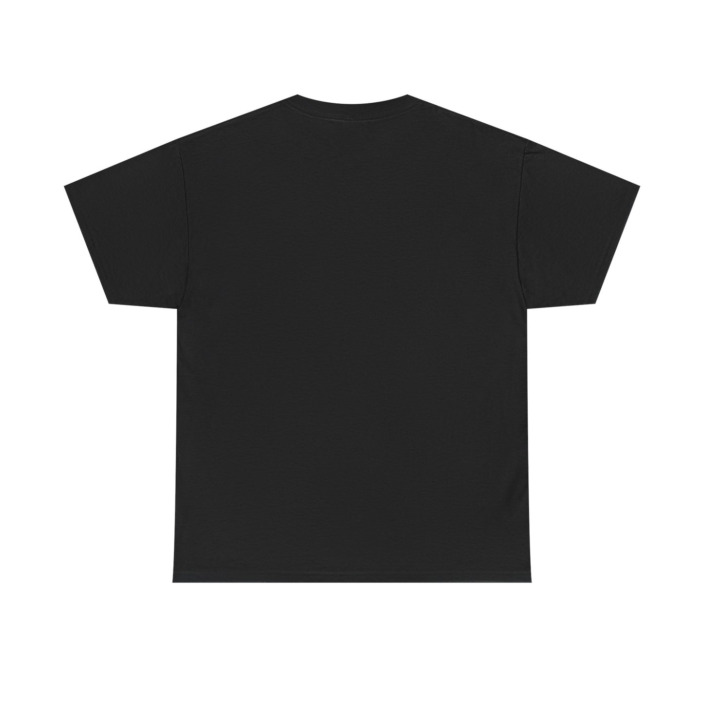 Back of black t-shirt blank