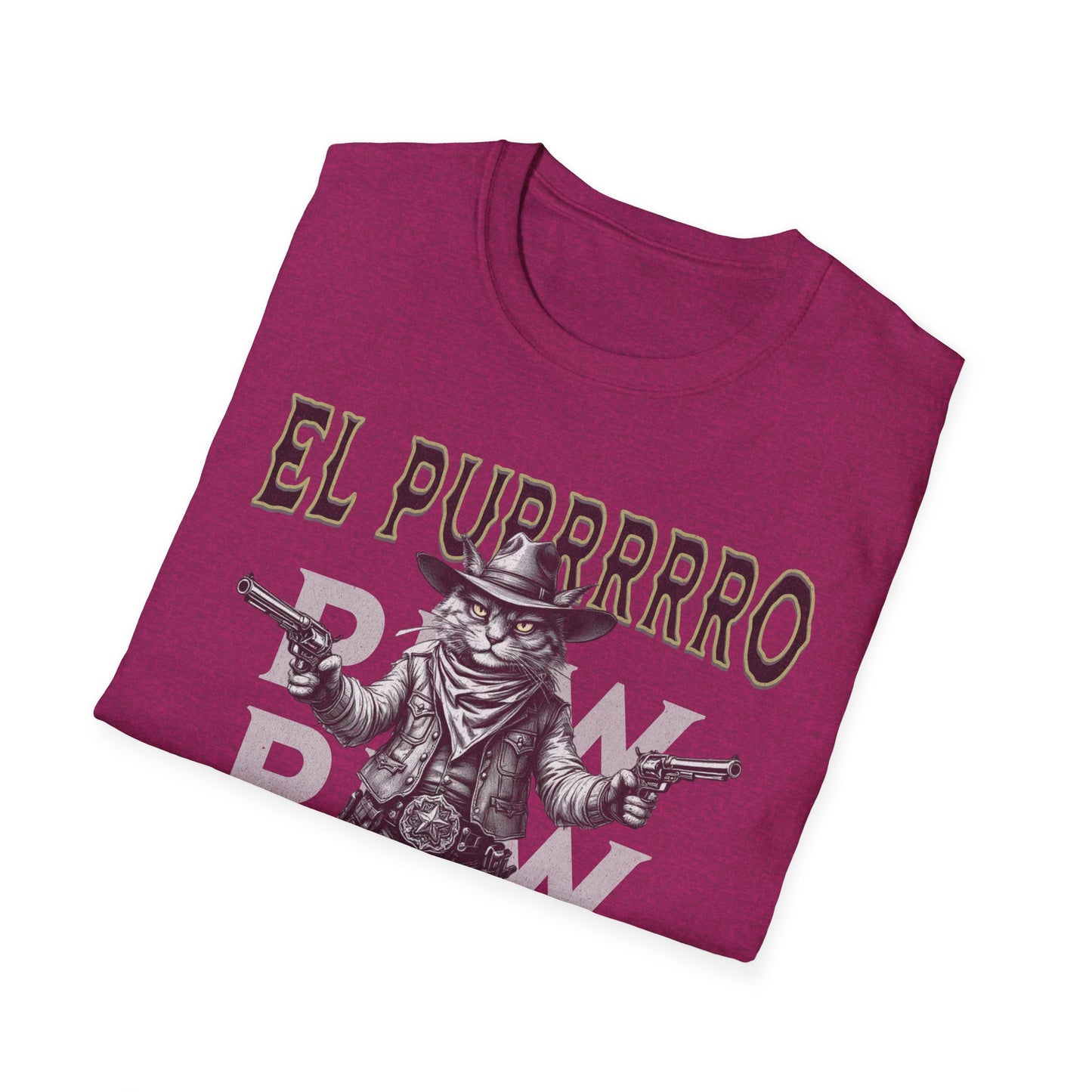 El Purrrro Unisex T-Shirt, Funny Cat Lover Tee, Gift for Pet Owners, Casual Wear, Lighthearted Humor Apparel