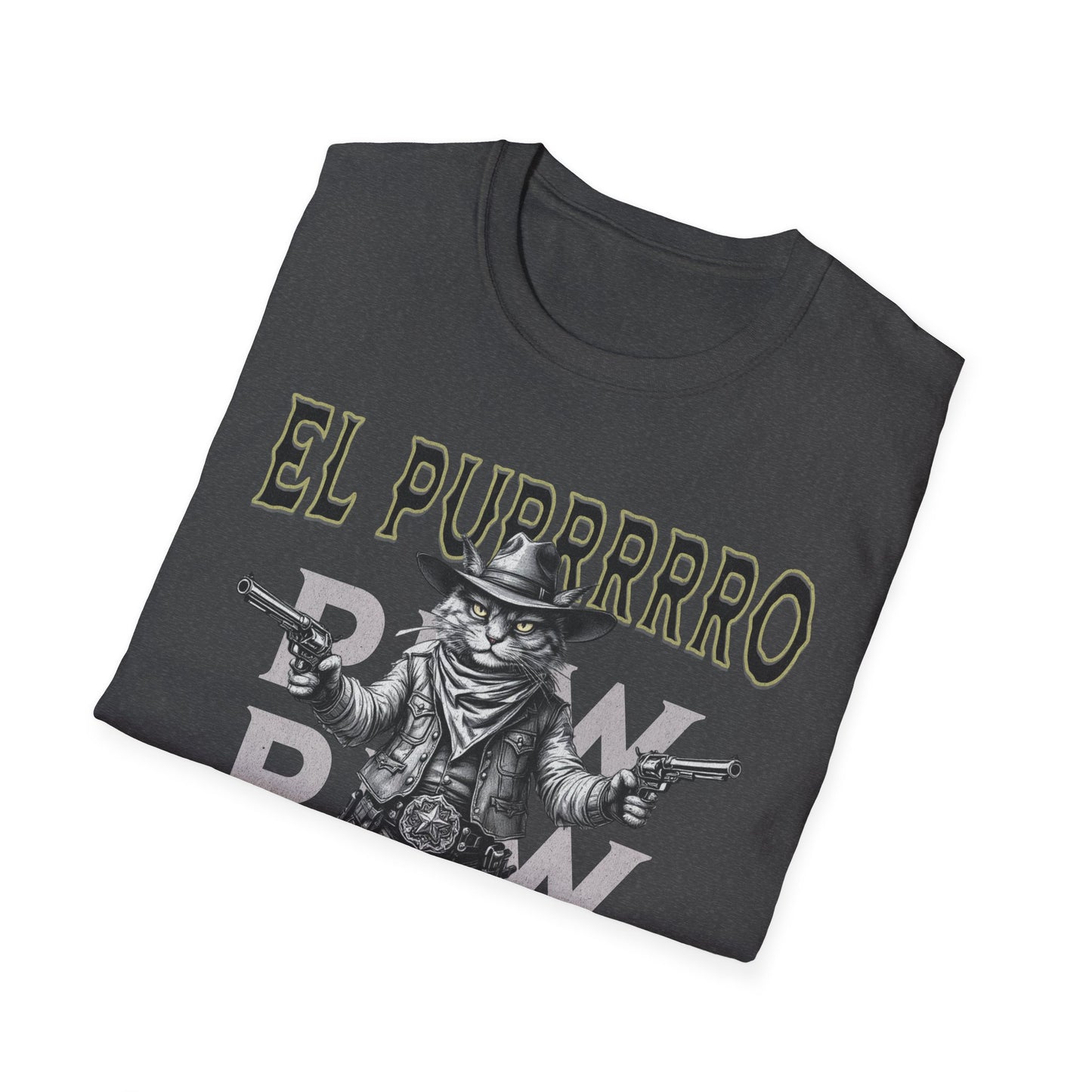 El Purrrro Unisex T-Shirt, Funny Cat Lover Tee, Gift for Pet Owners, Casual Wear, Lighthearted Humor Apparel