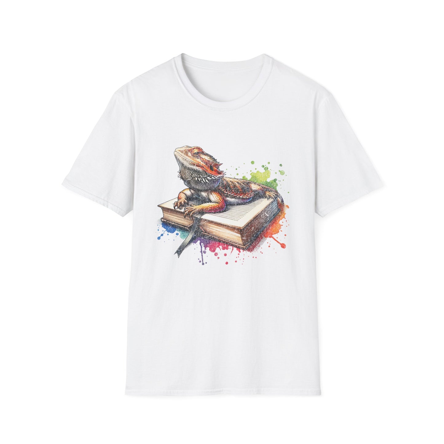 Bearded Dragon Book Unisex Softstyle T-Shirt