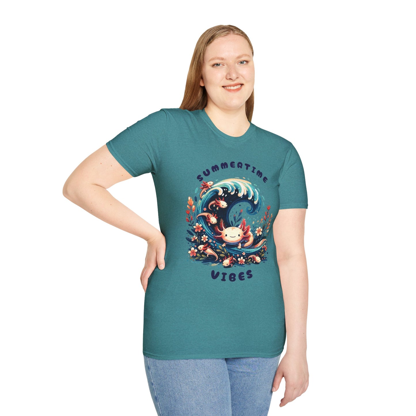 Summertime Vibes Unisex Softstyle T-Shirt - Casual Summer Tee