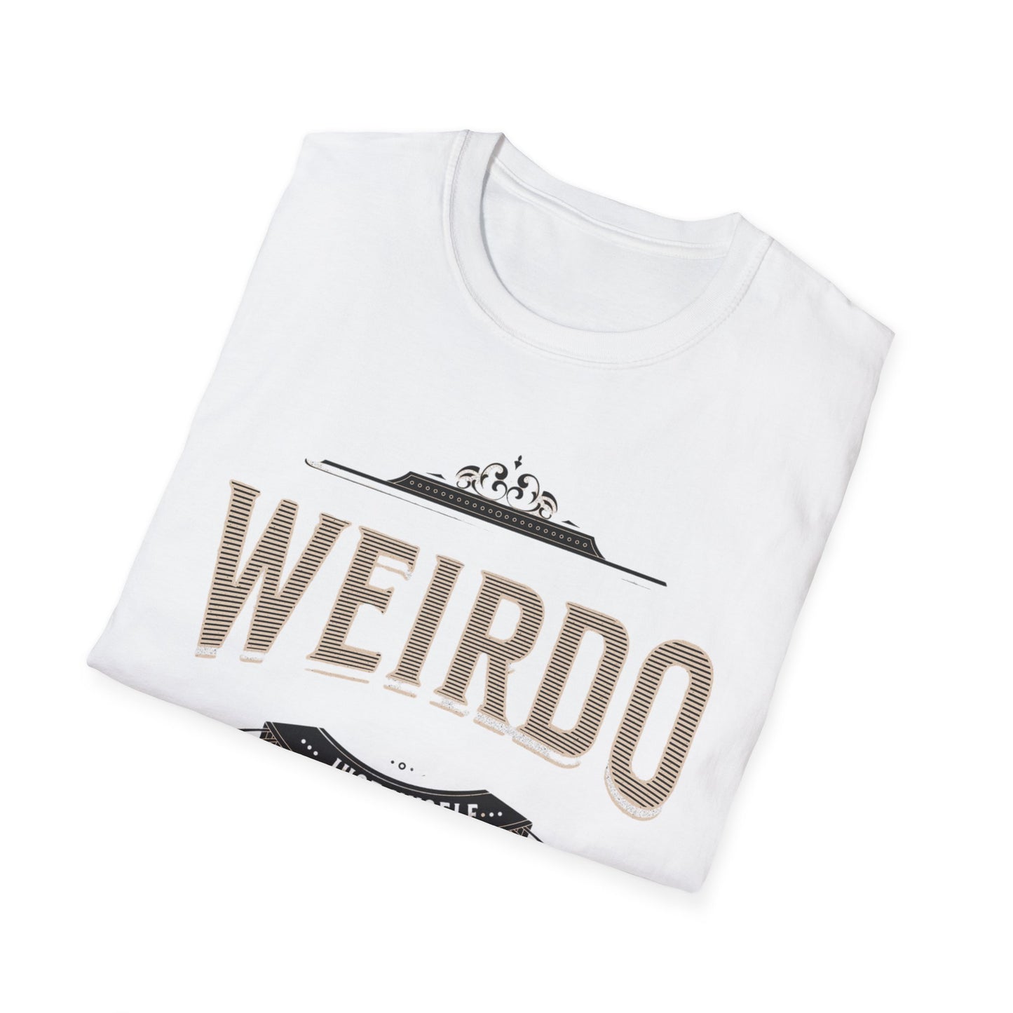 Quirky Weirdo Unisex Softstyle T-Shirt | Funny Graphic Tee for Self-Expression, Casual Wear, Gift for Friends, Birthday, and Everyday
