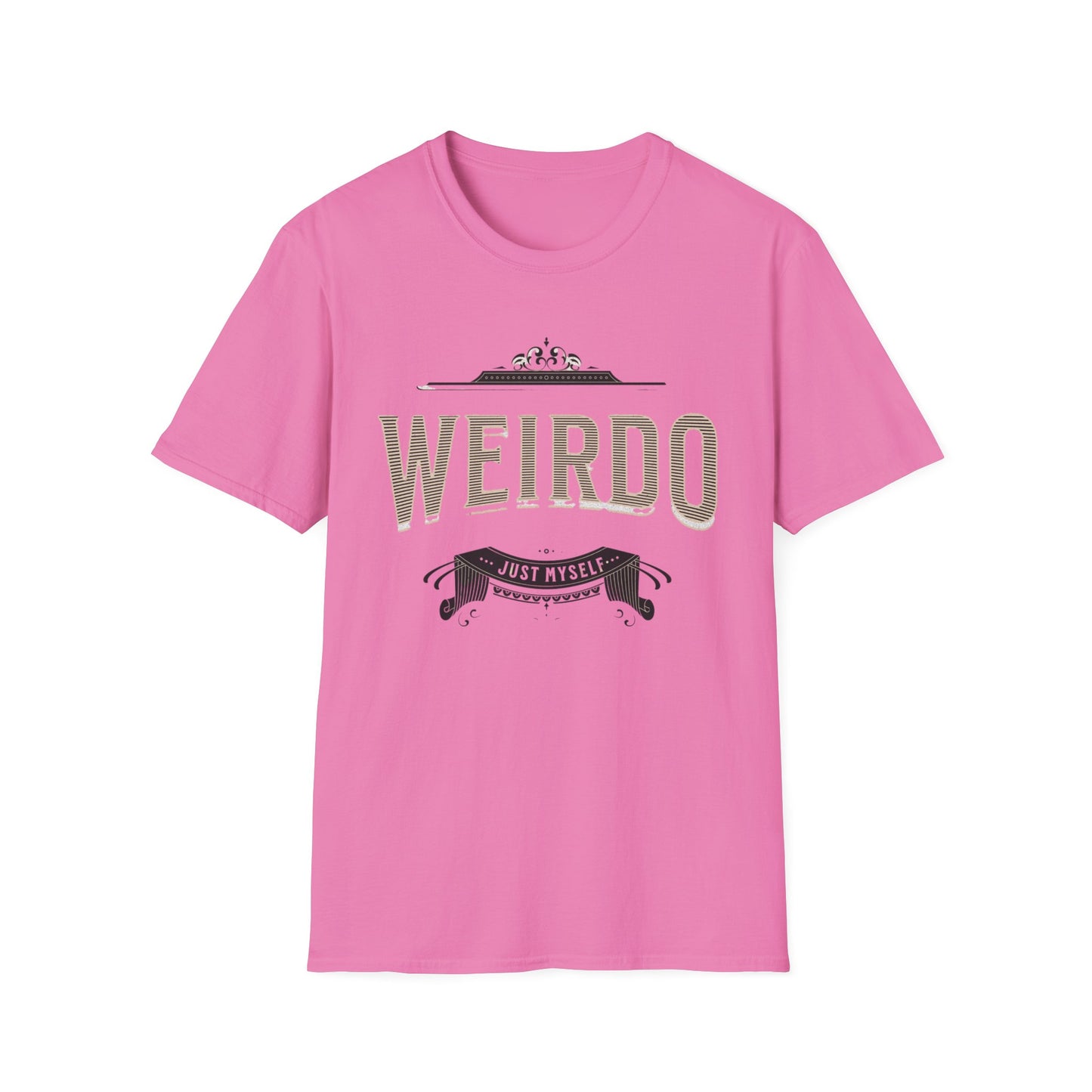 Quirky Weirdo Unisex Softstyle T-Shirt | Funny Graphic Tee for Self-Expression, Casual Wear, Gift for Friends, Birthday, and Everyday