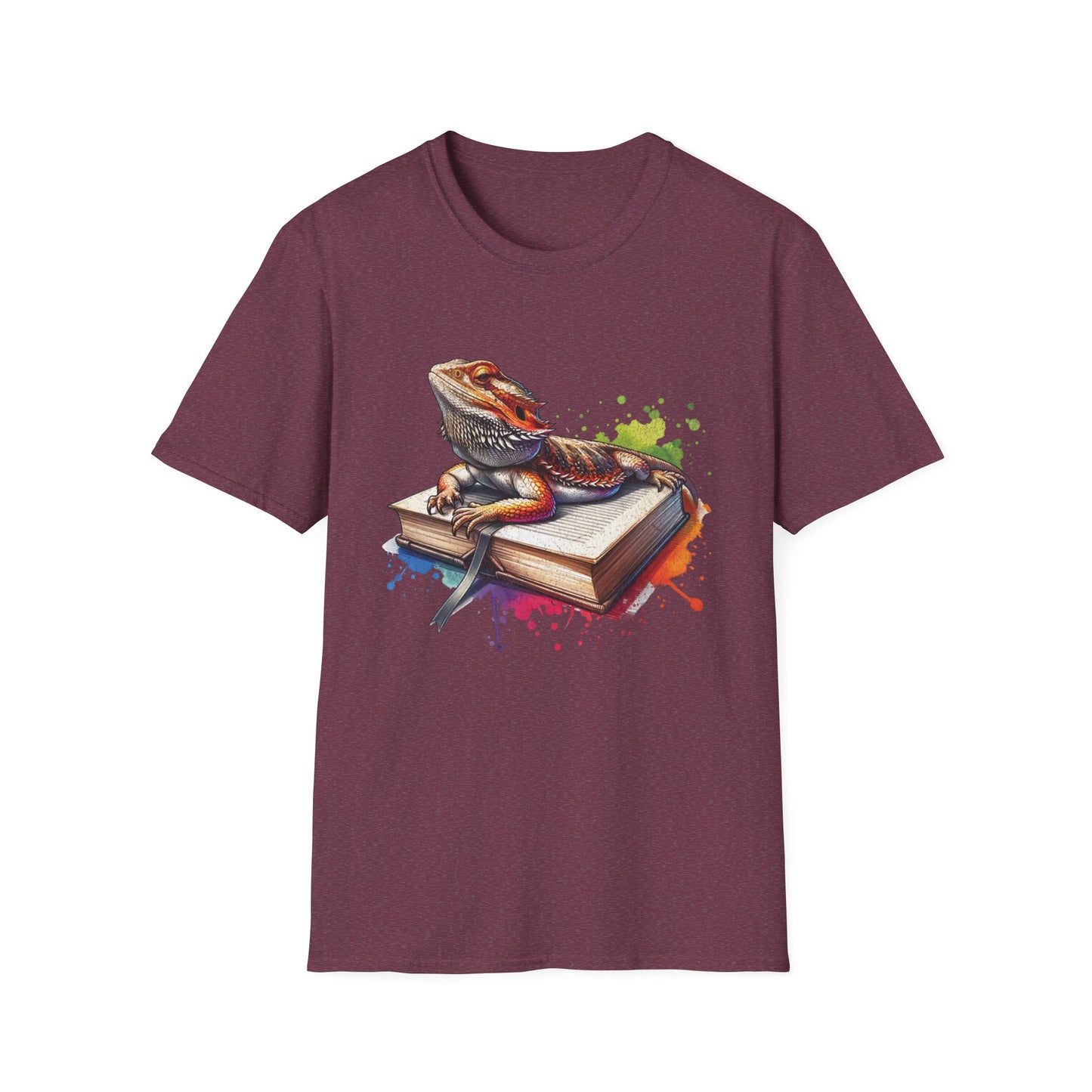 Bearded Dragon Book Unisex Softstyle T-Shirt