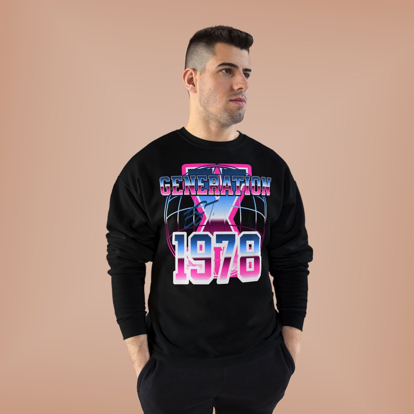 Retro Generation 1978 Sweatshirt, Vintage Inspired Crewneck, Eco-Friendly Apparel, Perfect Gift for Birthdays, Nostalgic Fashion
