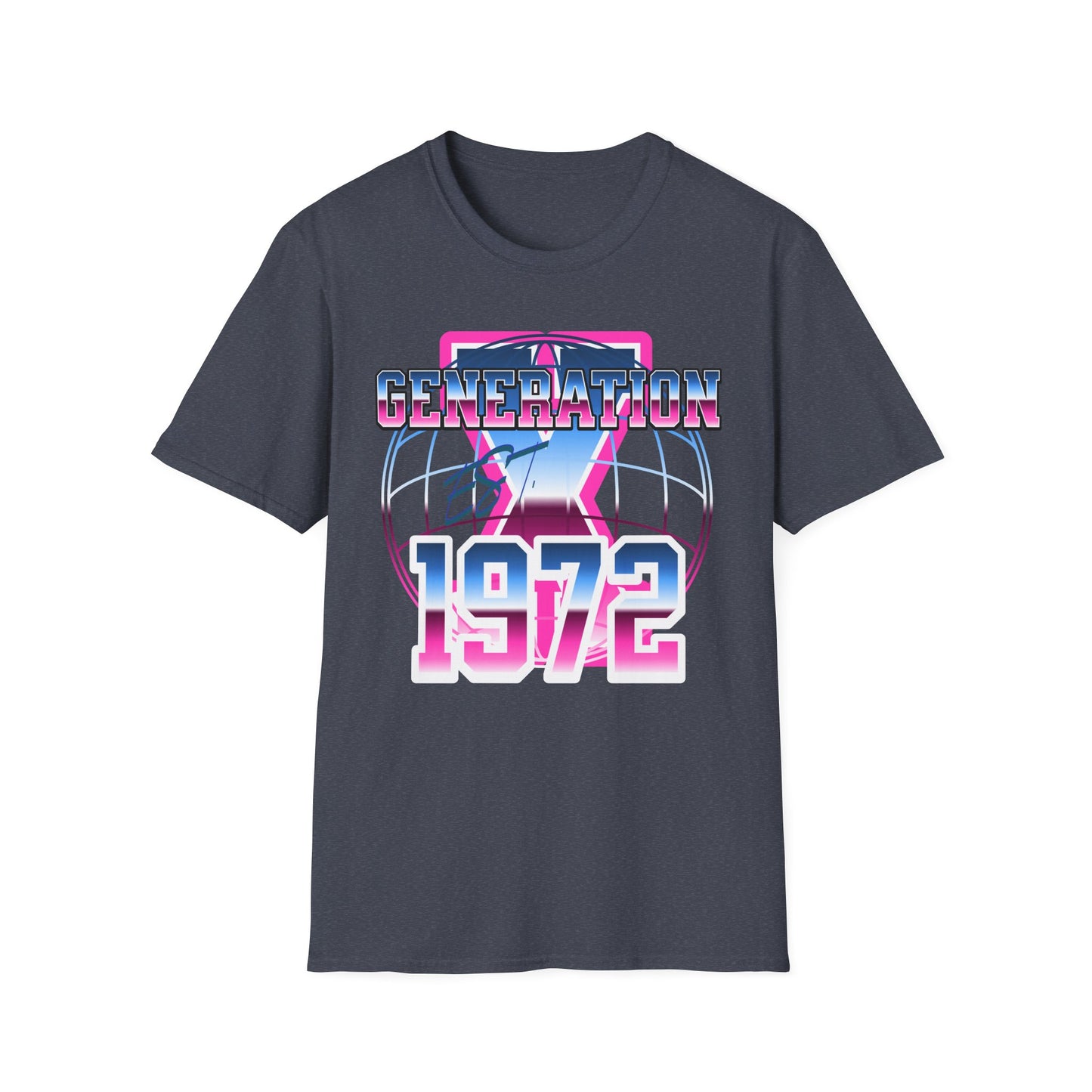Retro Generation 1972 Unisex Softstyle T-Shirt, Vintage Tee, Graphic Shirt, Casual Wear, Gift Idea, 70s Inspired Apparel
