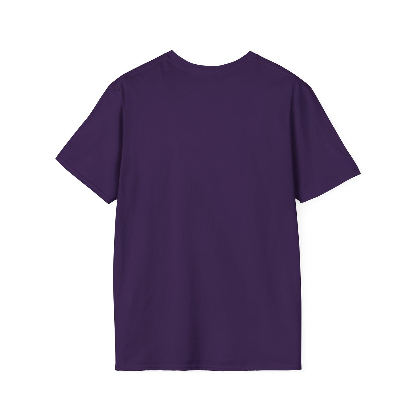 Back of purple t-shirt blank