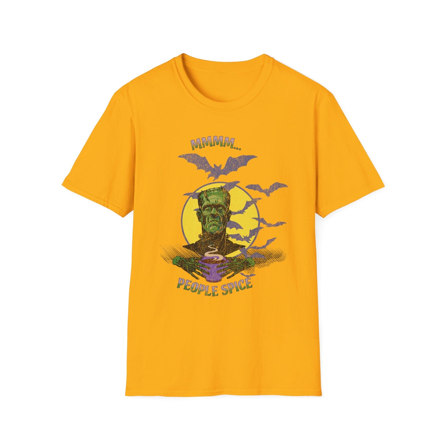 Spooky Halloween People Spice Frankenstein Unisex T-Shirt, Funny Halloween Shirt, Graphic Tee for Halloween Parties, Halloween Costume, Gift for Halloween Lovers
