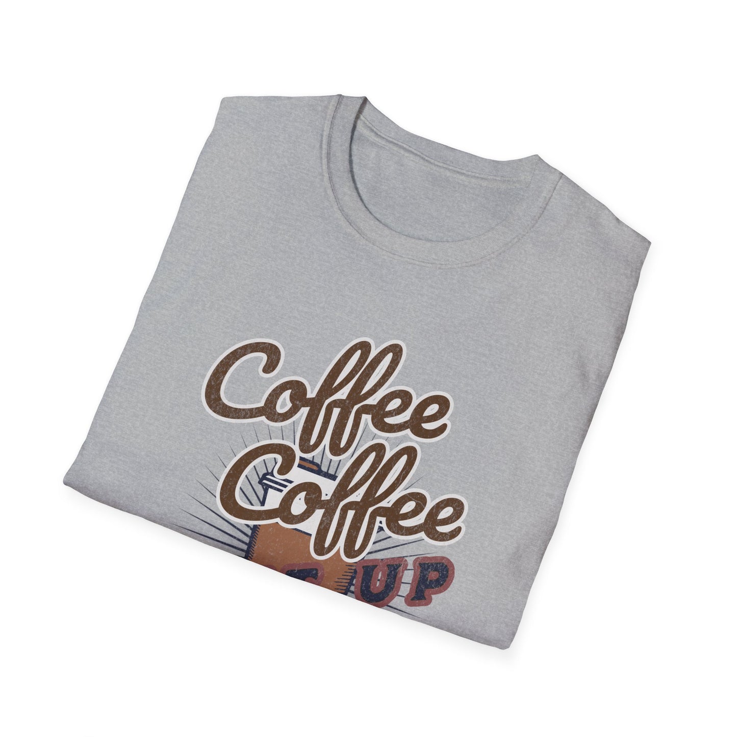 Shut up Coffee Lover Unisex T-Shirt - Fun Graphic Tee, Perfect for Baristas, Coffee Addicts, Gifts, Daily Wear, Casual Style