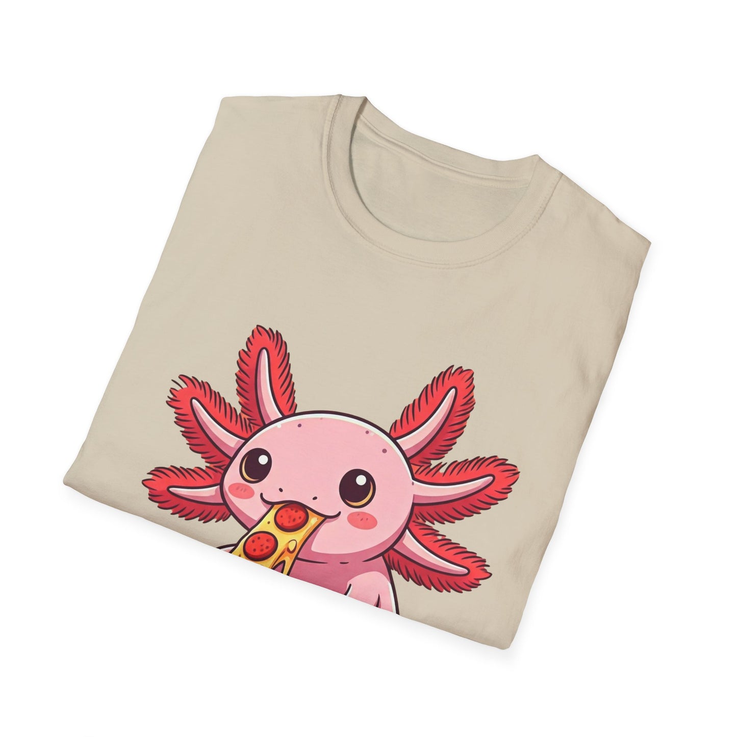 Axolotl Pizza Unisex Softstyle T-Shirt