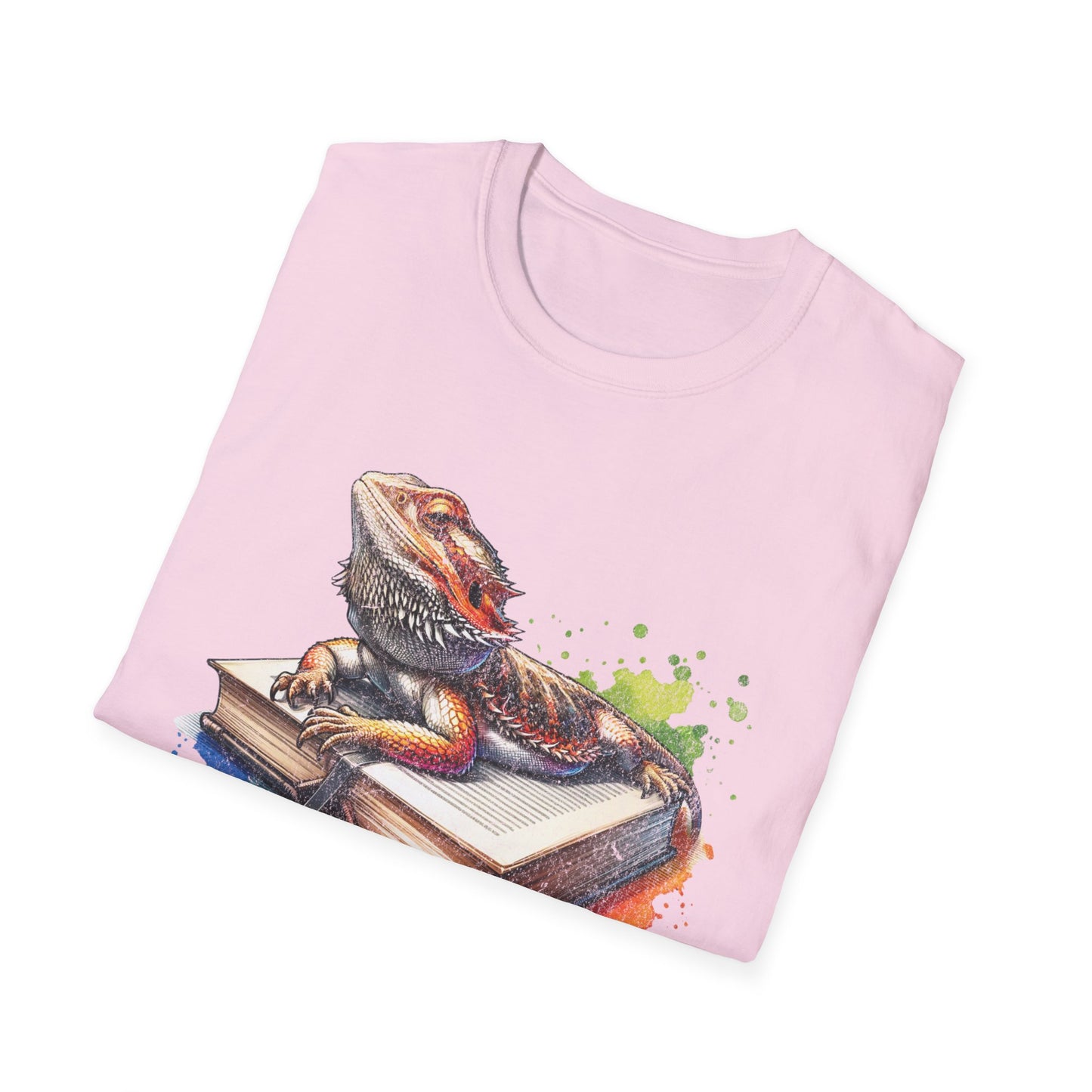 Bearded Dragon Book Unisex Softstyle T-Shirt